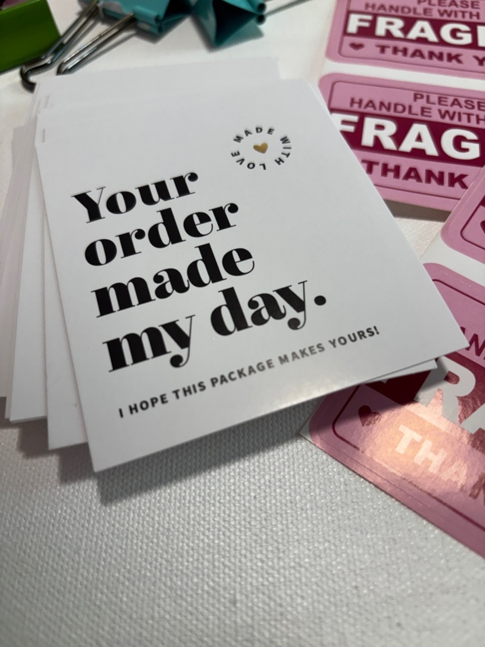 Fragile Handle With Care Sticker Pack - Pink - Picture 5 of 5